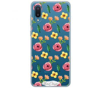 Чохол для Samsung Galaxy A02 (A022) Mixcase весняні квіти 6