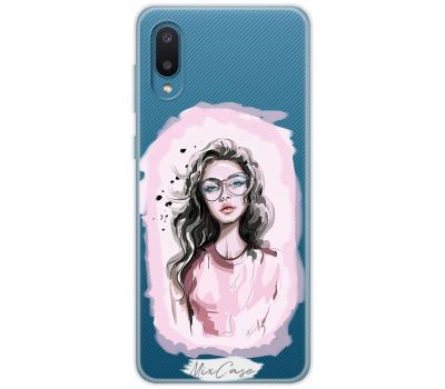 Чохол для Samsung Galaxy A02 (A022) Mixcase дівчина дизайн 4