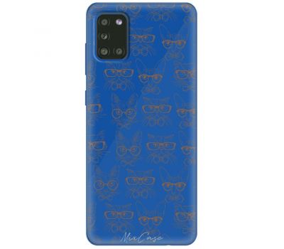 Чохол для Samsung Galaxy A31 (A315) Mixcase кіт в окулярах