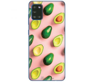 Чохол для Samsung Galaxy A31 (A315) Mixcase авокадо на рожевому