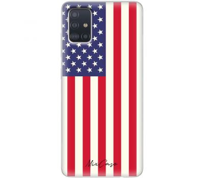 Чохол для Samsung Galaxy A31 (A315) Mixcase прапор Америки дизайн 1