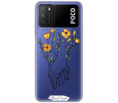 Чохол для Xiaomi Poco M3 Mixcase love you дизайн 2