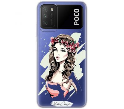 Чохол для Xiaomi Poco M3 Mixcase дівчина дизайн 10