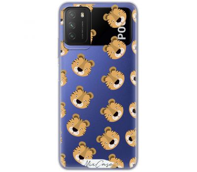 Чохол для Xiaomi Poco M3 Mixcase тварини дизайн 4