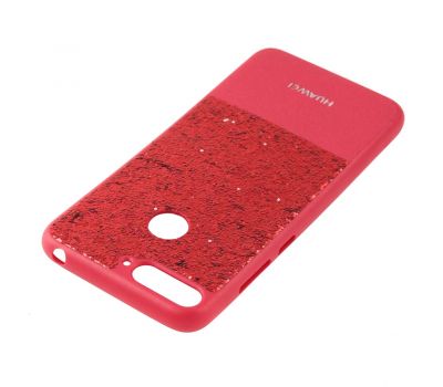 Чохол для Huawei Y6 Prime 2018 Leather + Shining червоний 2464872