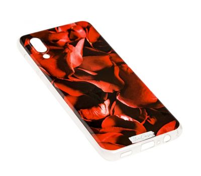 Чохол для Samsung Galaxy A02 (A022) пелюстки троянд червоний 2466477