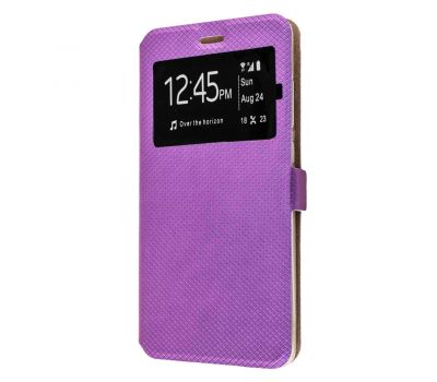 Чохол книжка Meizu M5 Modern Style з вікном фіолетовий
