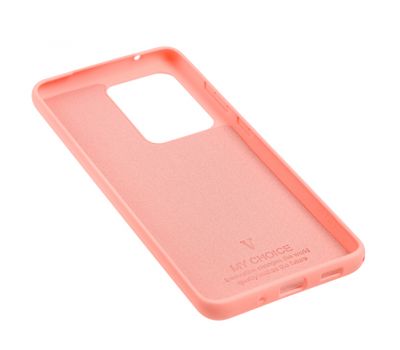 Чохол для Samsung Galaxy S20 Ultra (G988) Silicone Full рожевий / персиковий 2469984