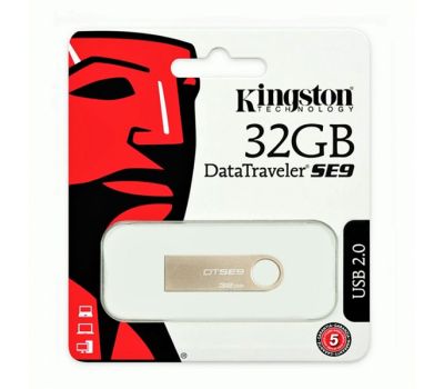USB Flash Kingston DTSE9 32GB Metal Silver