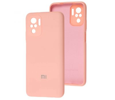 Чохол для Xiaomi Redmi Note 10 / 10s Full camera рожевий / pudra