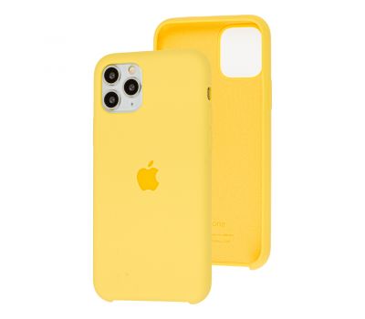 Чохол Silicone для iPhone 11 Pro case canary yelow
