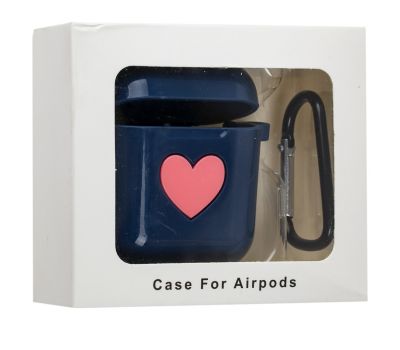 Чохол для AirPods Silicone Love "синій" 2474141