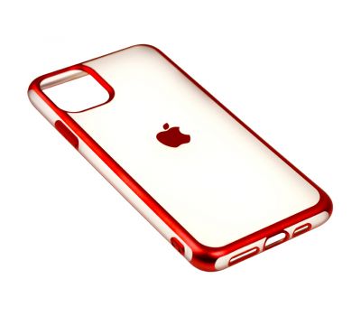 Чохол для iPhone 11 Pro Max Metal Effect червоний 2484646