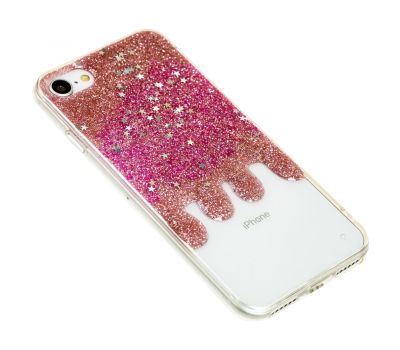 Чохол Shine для iPhone 7/8 з блискітками рожевий 2486052