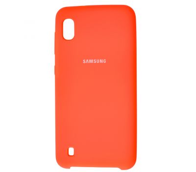 Чохол для Samsung Galaxy A10 (A105) Silky Soft Touch "яскраво-рожевий"