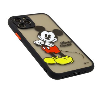 Чохол для iPhone 11 Pro Picture shadow matte Mickey Mouse чорний 2489924