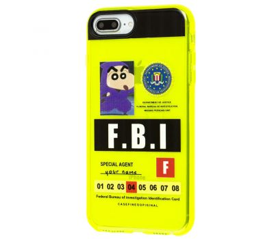 Чохол для iPhone 7 Plus / 8 Plus Neon print FBI