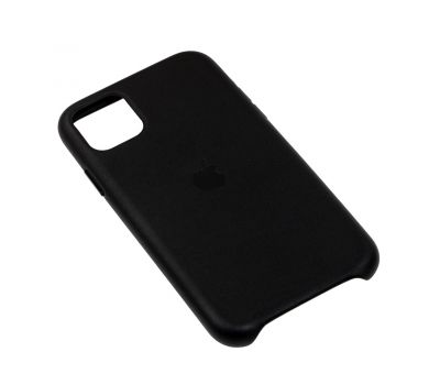 Чохол для iPhone 11 Leather сase (Leather) чорний 2491818
