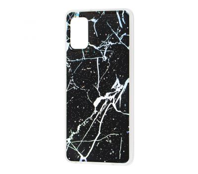 Чохол для Samsung Galaxy A41 (A415) силікон marble чорний
