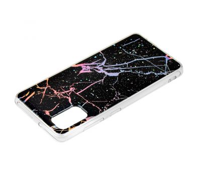 Чохол для Samsung Galaxy A41 (A415) силікон marble чорний 2491009