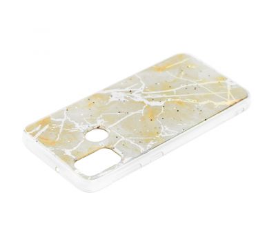Чохол для Samsung Galaxy M21 / M30s силікон marble золотистий 2492719