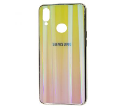 Чохол для Samsung Galaxy A10s (A107) Aurora з лого золотисто-рожевий