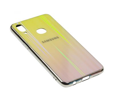 Чохол для Samsung Galaxy A10s (A107) Aurora з лого золотисто-рожевий 2497032