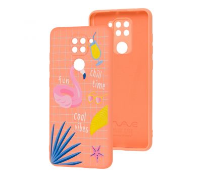 Чохол для Xiaomi Redmi Note 9 Wave Fancy summer mood / peach