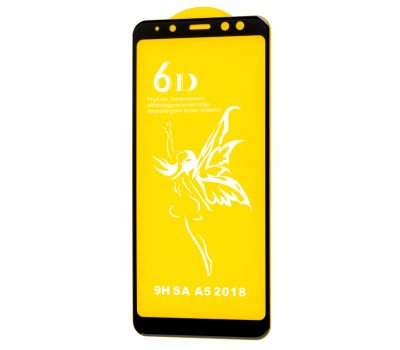 Захисне скло 6D Premium для Samsung Galaxy A8 2018 (A530) чорне