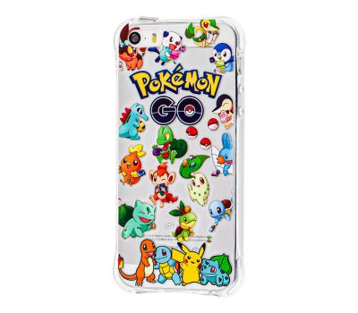 Чохол Pokemon GO для iPhone 5 прозорі