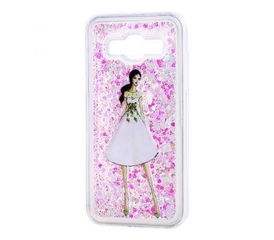 Чохол для Samsung Galaxy J5 2016 (J510) вода світло-рожевий "дівчина в білій сукні"