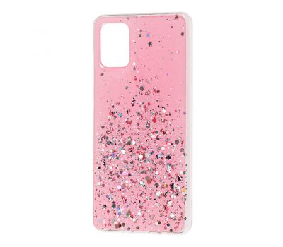 Чохол для Samsung Galaxy A51 (A515) Confetti Metal Dust рожевий