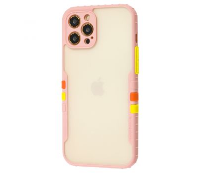 Чохол для iPhone 12 Pro Max Armor clear рожевий