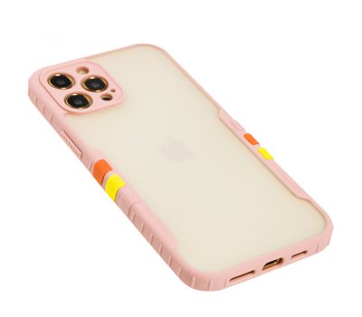 Чохол для iPhone 12 Pro Max Armor clear рожевий 2517346