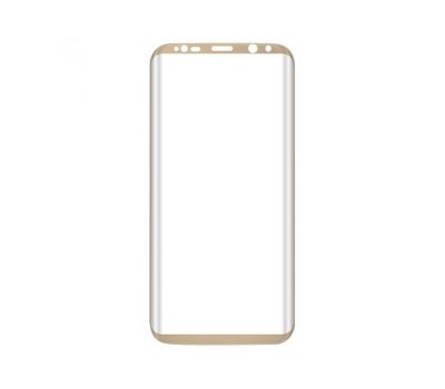 Захисне скло Baseus 3D Arc для Samsung Galaxy S8+ золотий
