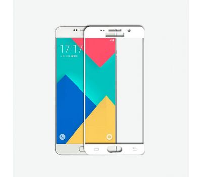 Захисне скло Samsung Galaxy A7 2016 (A710) білий (OEM)