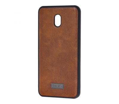 Чохол для Xiaomi Redmi 8A Sulada Leather коричневий