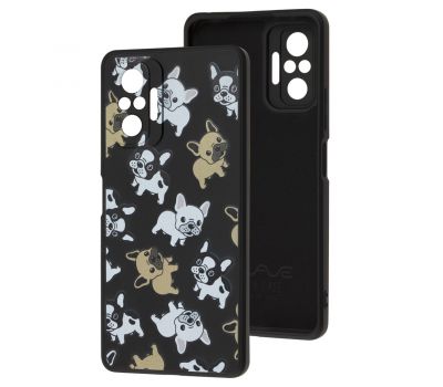 Чохол для Xiaomi Redmi Note 10 Pro Wave Fancy pug/black