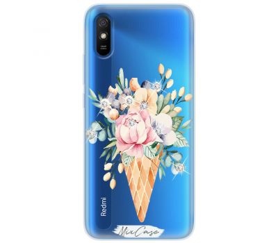 Чохол для Xiaomi Redmi 9A Mixcase стрази дизайн 13