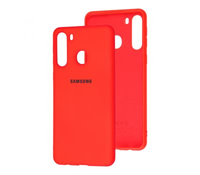 Чохол для Samsung Galaxy A21 (A215) Silicone Full червоний
