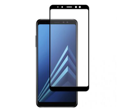 Захисне скло Samsung Galaxy A8 2018 (A530) Full Screen чорний (OEM)