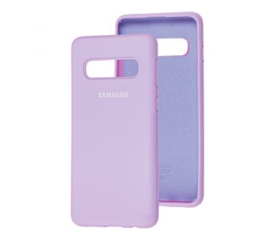 Чохол для Samsung Galaxy S10 (G973) Silicone Full світло-фіолетовий