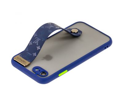Чохол для iPhone 7 / 8 / SE 20 WristBand LV синій 2531023
