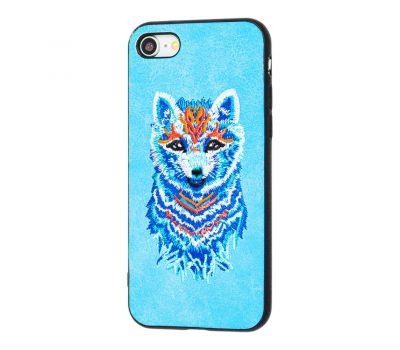 Чохол Embroider для iPhone 7/8 Animals Soft вовк