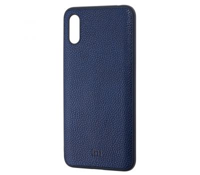Чохол для Xiaomi Redmi 9A Leather cover синій