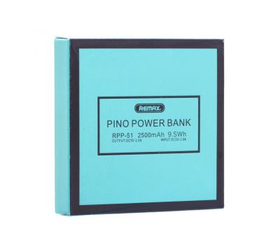 Зовнішній акумулятор Power bank Remax Pino 2500mAh RPP-51 turquoise 2539538