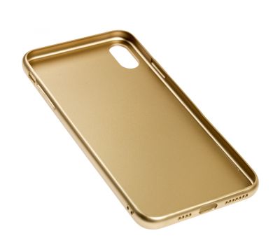 Чохол для iPhone Xs Max glass LV золотистий 2542791
