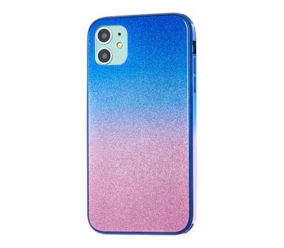 Чохол для iPhone 11 Ambre glass "рожево-блакитний"