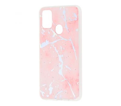 Чохол для Samsung Galaxy M21 / M30s силікон marble рожевий 2549307