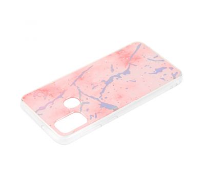 Чохол для Samsung Galaxy M21 / M30s силікон marble рожевий 2549306
